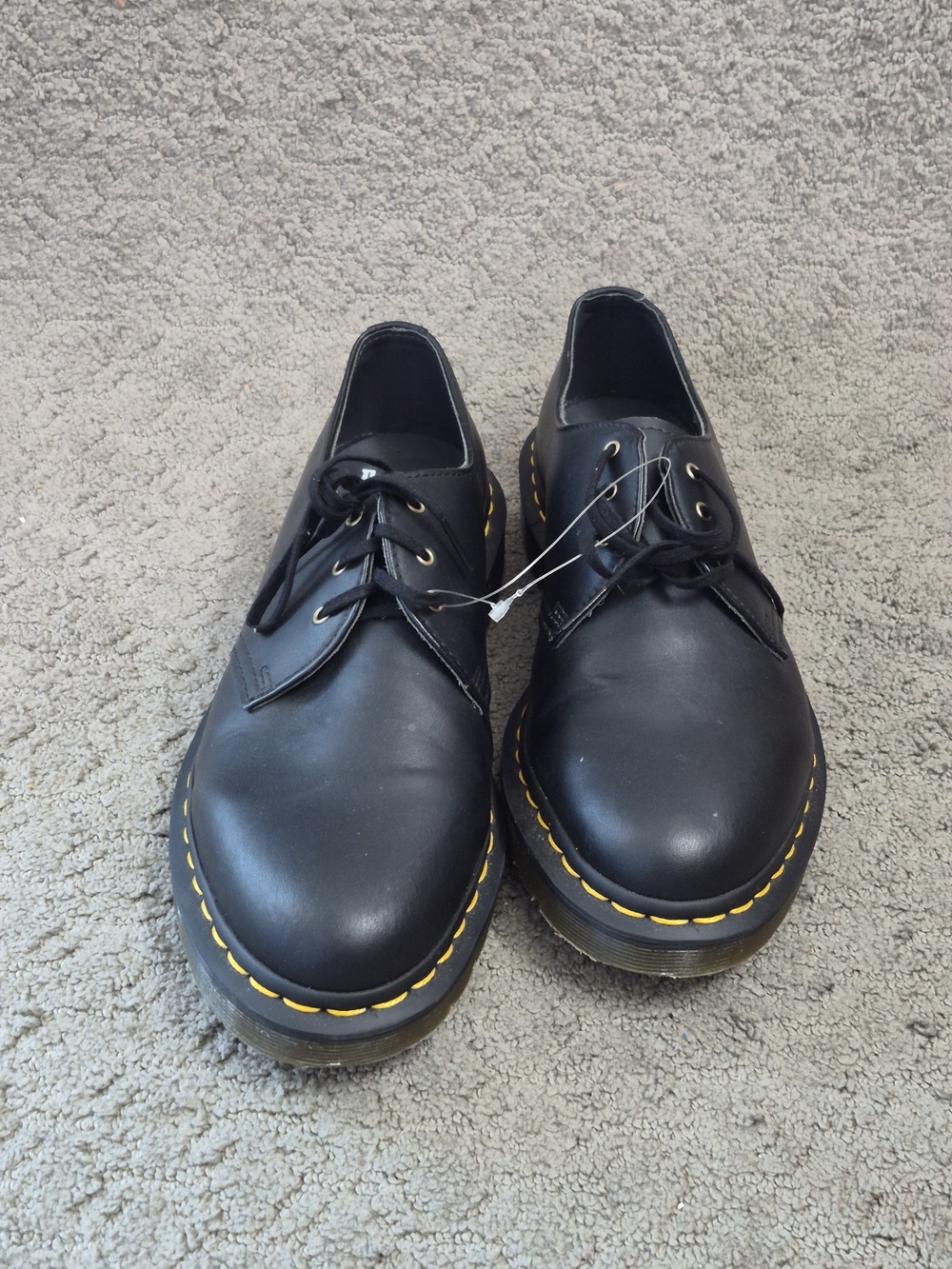 Dr. Martens Black Vegan Leather Derby 14046 Size 10 mens